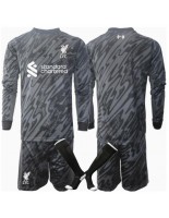 Otroške Nogometnih dresov Liverpool Vratar Domači 2024-25 Dolgi rokavi (+ hlače)